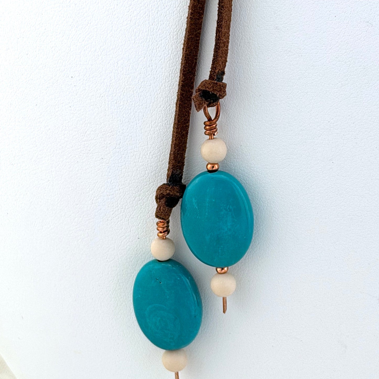 Turquoise Howlite Lariat