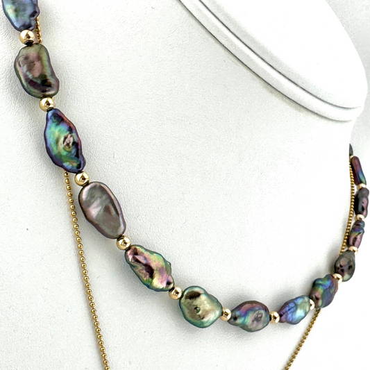 Necklace: Keishi Freshwater Pearls