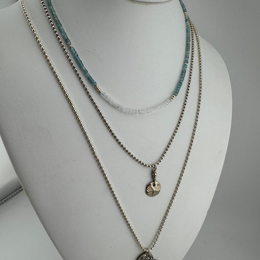 Necklace: Gemstone Apatite & Moonstone