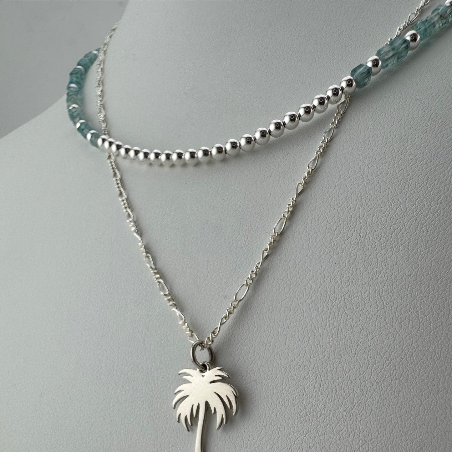 Necklace: Gemstone Apatite and Sterling Silver