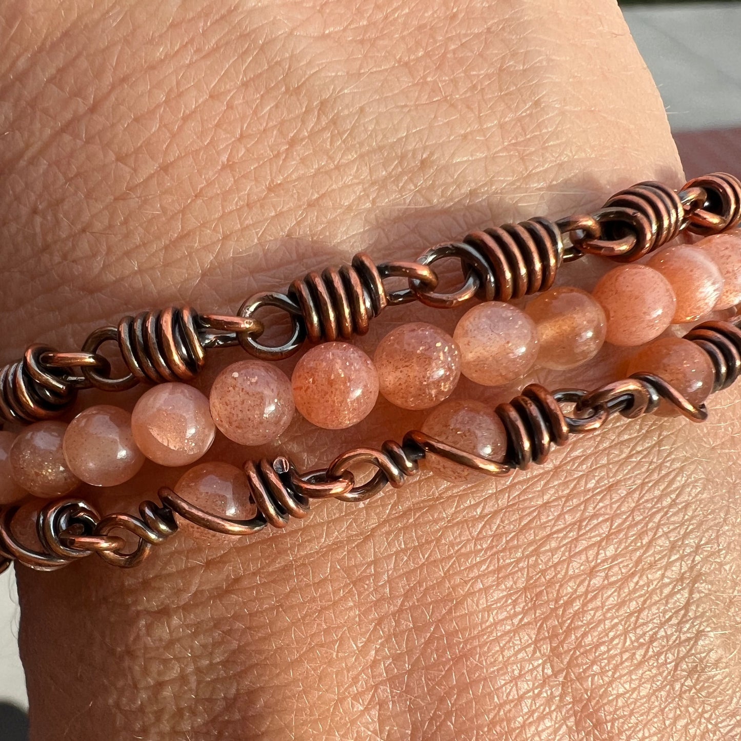 Wire-wrapped: Beaded Bracelets