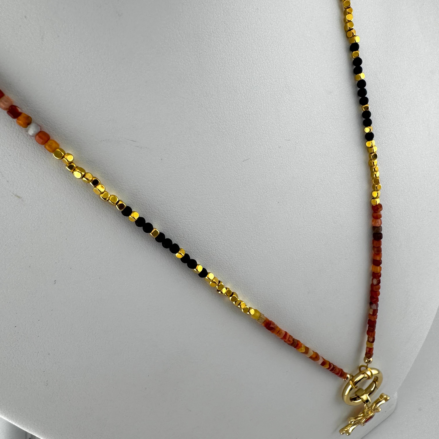 20" Gemstone Charm necklace