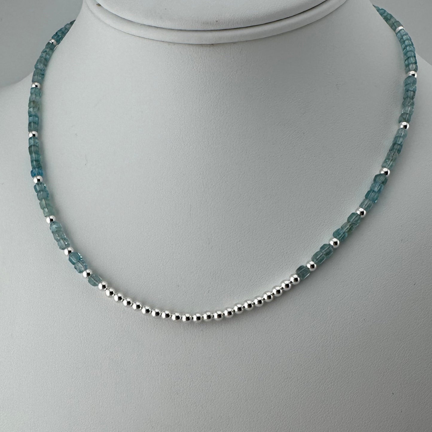 Necklace: Gemstone Apatite and Sterling Silver
