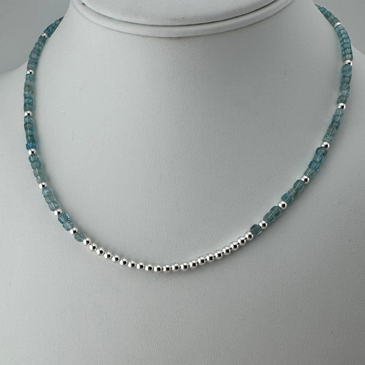Necklace: Gemstone Apatite and Sterling Silver