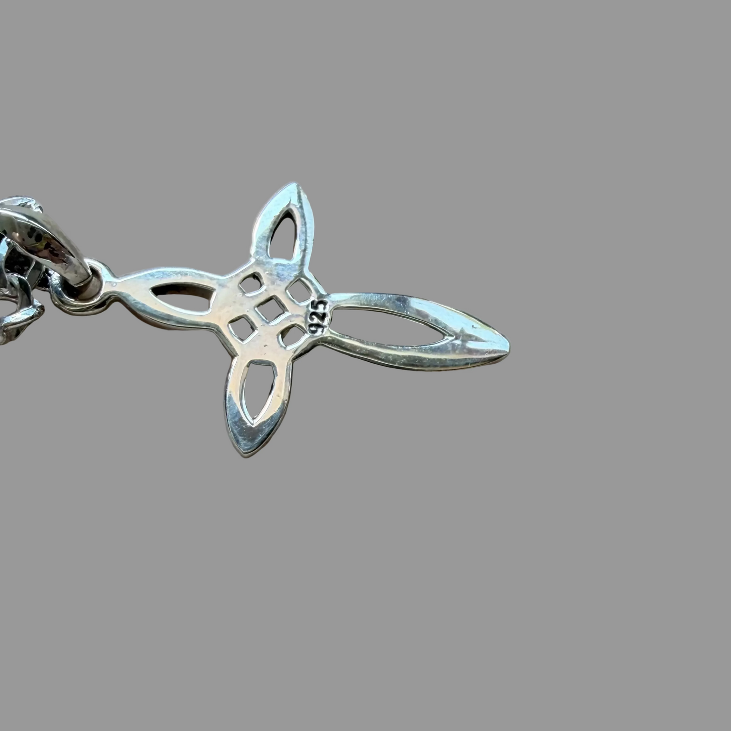 Necklace: 18" Sterling Silver Celtic Cross