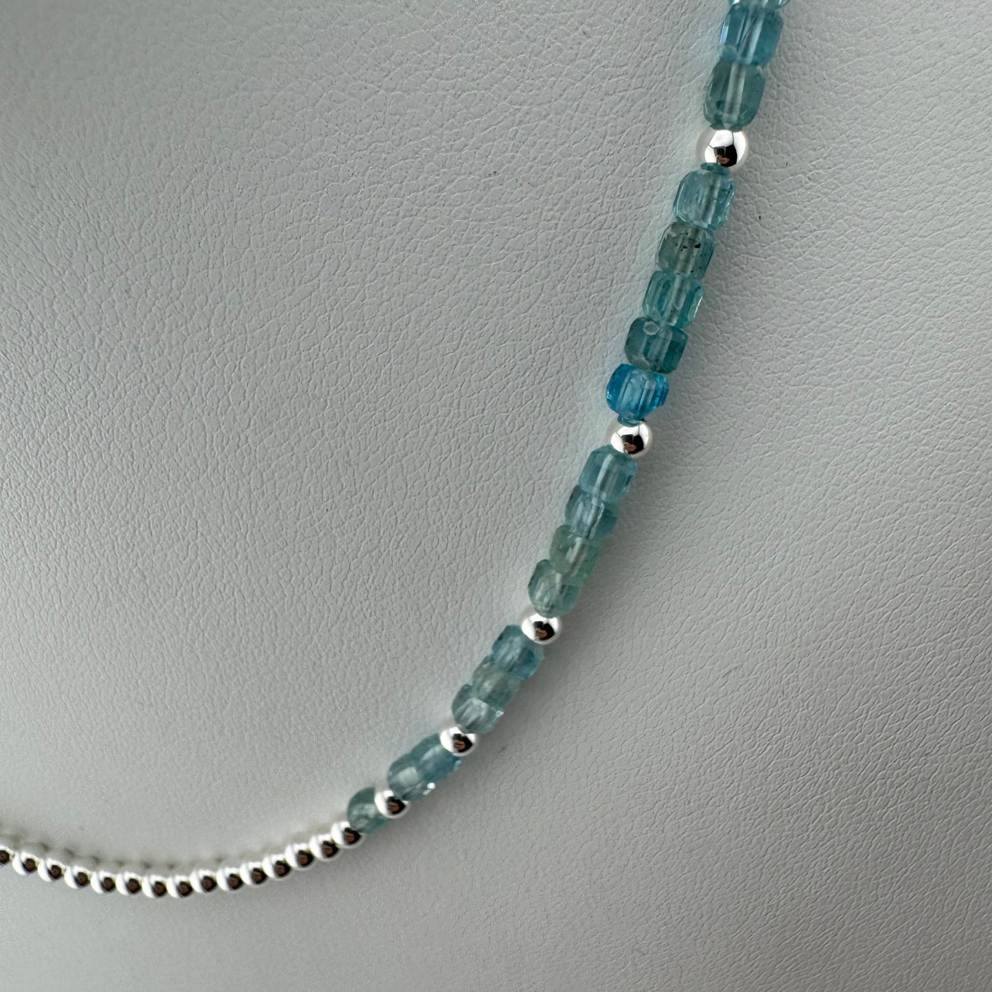Necklace: Gemstone Apatite and Sterling Silver