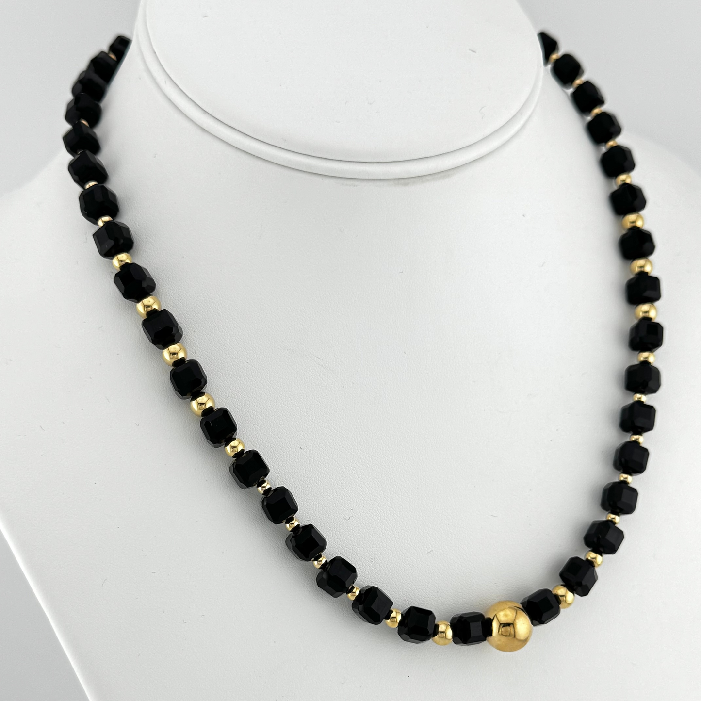 Onyx & Gold Filled Beads